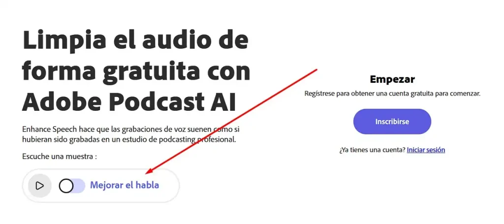 App para mejorar el audio con IA